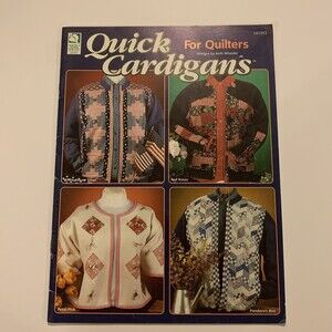 Quick Cardigans For Quilters House of White Birches 141053 Pattern Book Wheeler